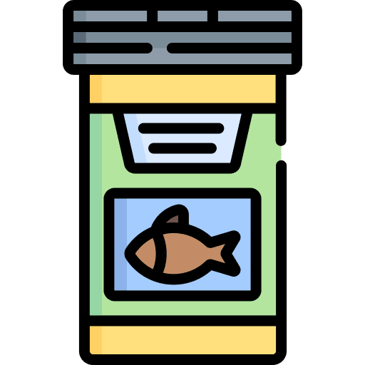 Fish food fish jar animals icon Fish food fish jar animals icon