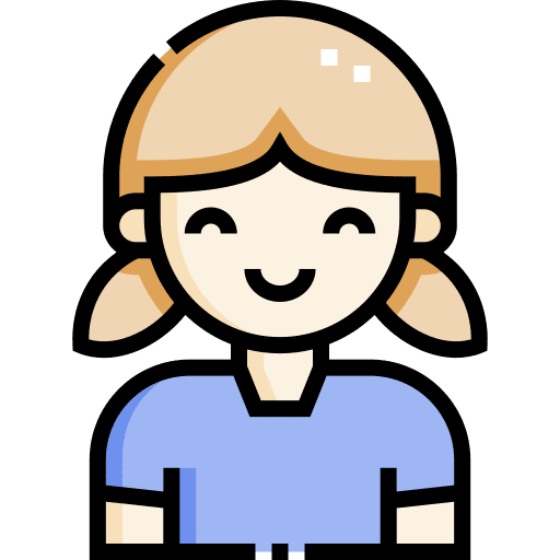 Girl profile avatar child icon