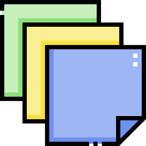 Paper file colored files and folders icon