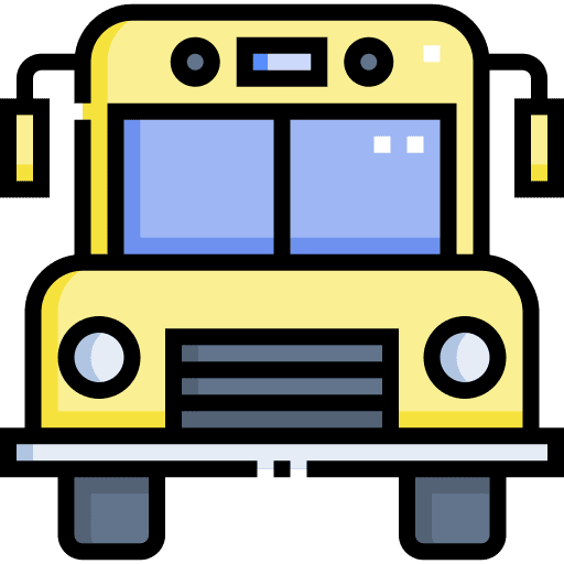 School bus transport electric bus automobile icon