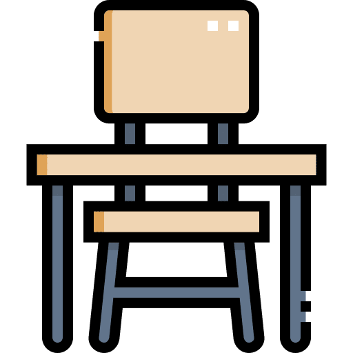 School desk study education school desk icon