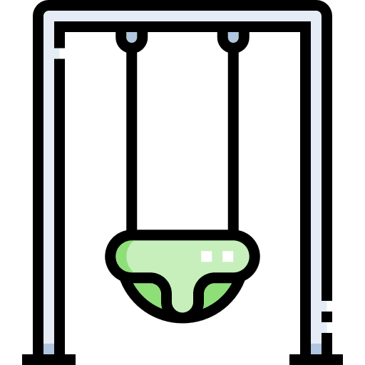 Swing kid and baby swing children icon Swing kid and baby swing children icon