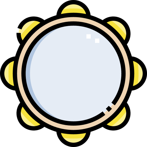 Tambourine musical music percussion instrument icon Tambourine musical music percussion instrument icon