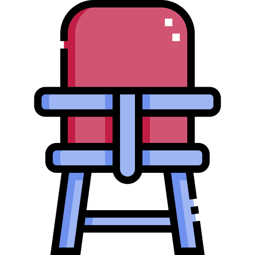 Baby chair product baby products feeding chair icon Baby chair product baby products feeding chair icon