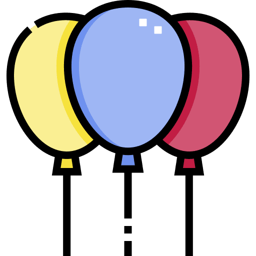 Balloons celebration party decoration icon Balloons celebration party decoration icon