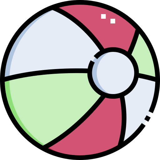 Beach ball kid and baby holidays play icon Beach ball kid and baby holidays play icon