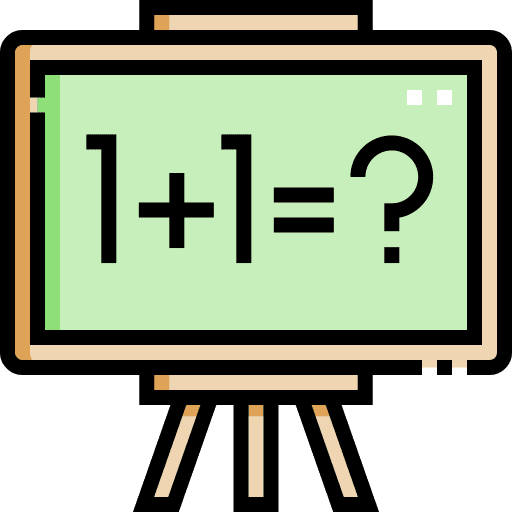 Blackboard school maths class icon Blackboard school maths class icon