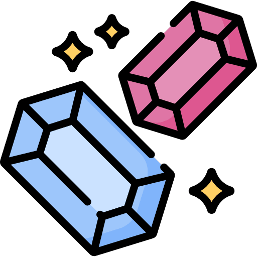 Crystal gem precious stone crystal icon