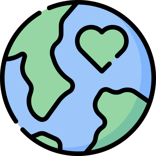 Earth space geography world map icon