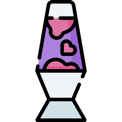 Lava lamp illumination adornment decorative icon