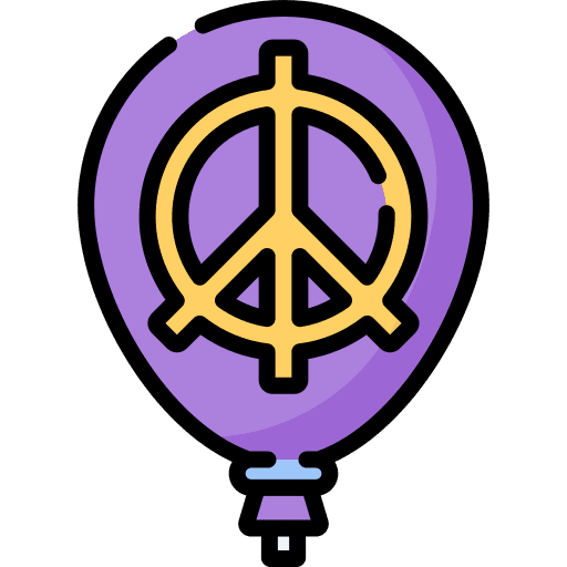 Balloon celebration balloon pacifism icon