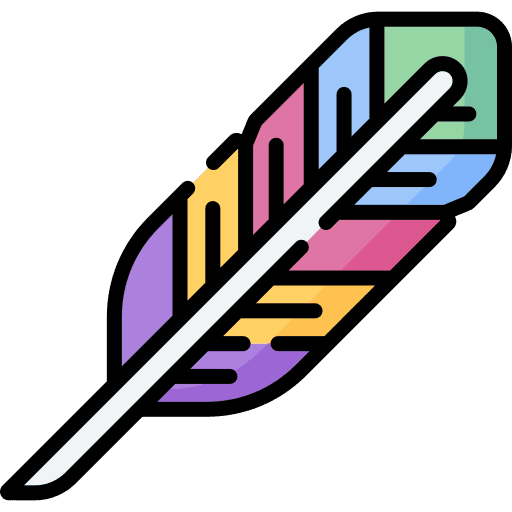 Feather quill writing write icon