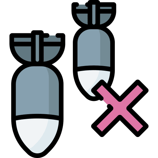 No bomb forbidden war miscellaneous icon