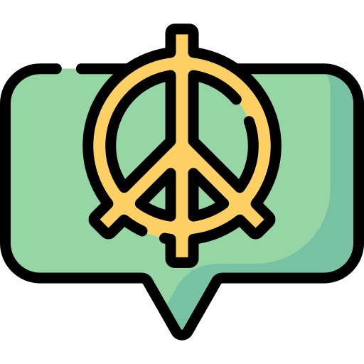 Peace pacifism dialogue communications icon