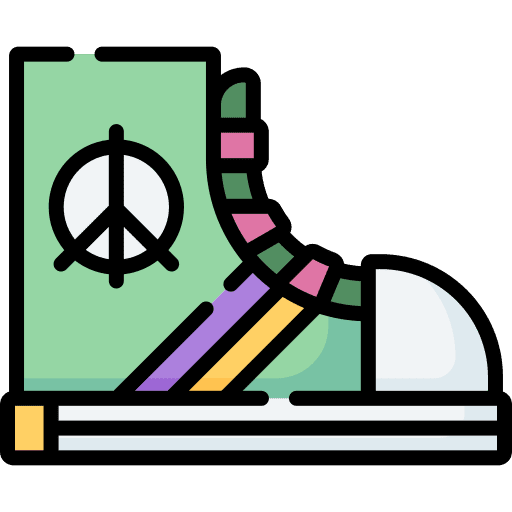 Sneaker footwear sneaker hippie icon