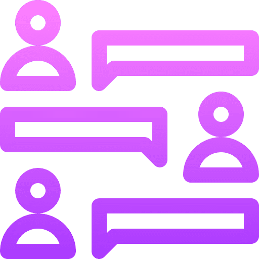 Forum online community chat box people icon