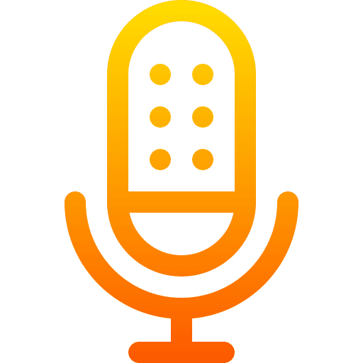 Microphone voice recording vintage technology icon Microphone voice recording vintage technology icon