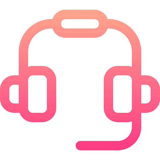 Headset electronics customer service support icon Headset electronics customer service support icon