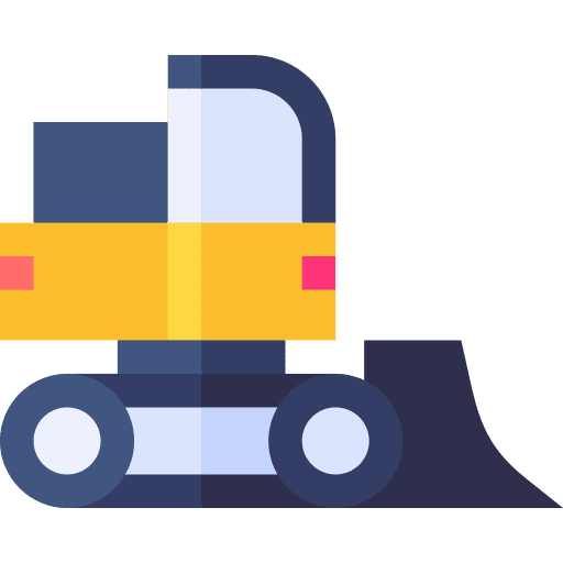 Bulldozer excavator bulldozer construction machine icon