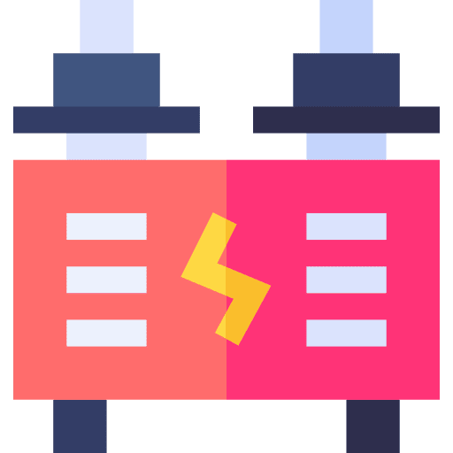 Power transformer electricity accumulator electronics icon