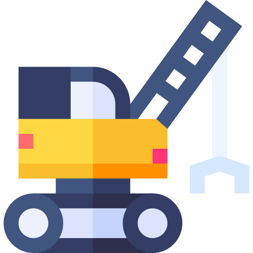 Crane transportation vehicle crane truck icon