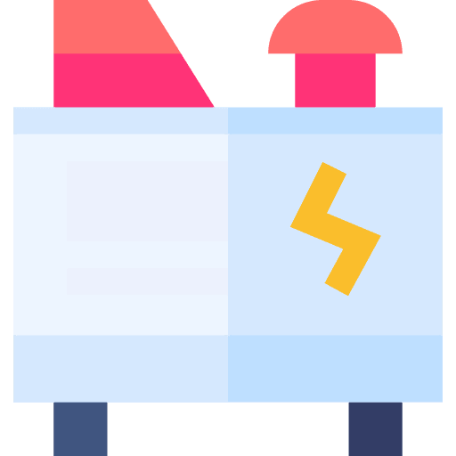 Electric generator electric generator industry energy icon