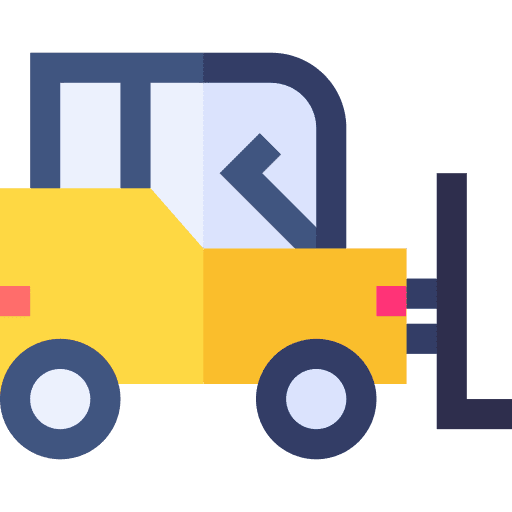 Forklift transportation parcel forklift icon