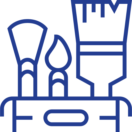 Brushes pencil create brainstorming icon Brushes pencil create brainstorming icon