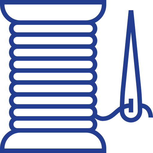 Sewing fashion art and design thread icon Sewing fashion art and design thread icon