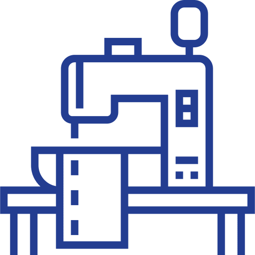 Sewing machine art and design tailoring construction and tools icon Sewing machine art and design tailoring construction and tools icon