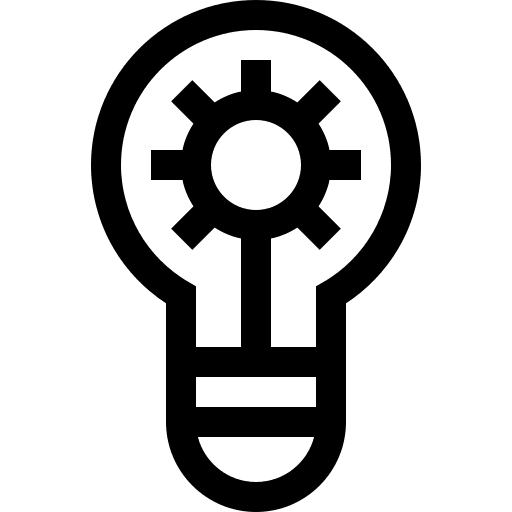 Idea idea cogwheel invention icon