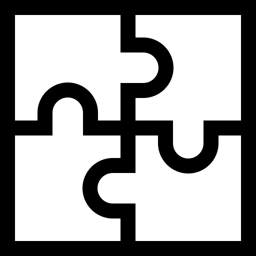 Puzzle toys piece gaming icon