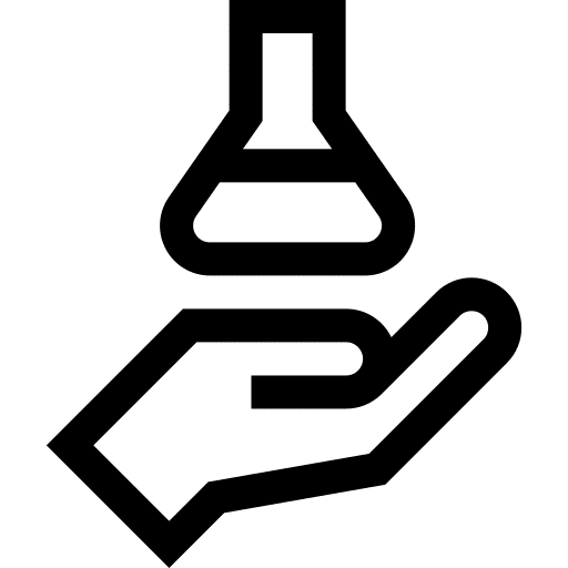 Test tube chemistry education labs icon