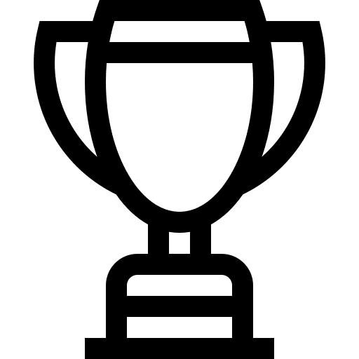 Trophy champion winner achievement icon