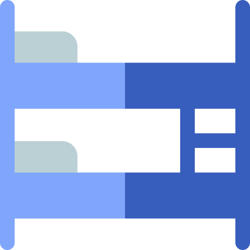Bunk bed furniture and household furniture home icon Bunk bed furniture and household furniture home icon