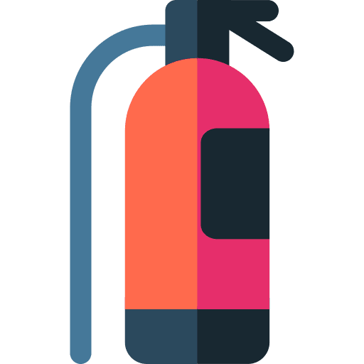 Fire extinguisher security safety fire extinguisher icon