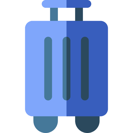 Luggage travel suitcase transport icon