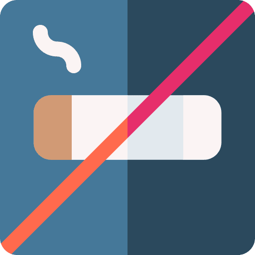No smoking forbidden signaling no cigarettes icon No smoking forbidden signaling no cigarettes icon