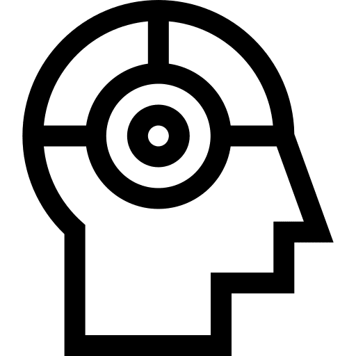 Artificial intelligence ai robotics cyborg icon