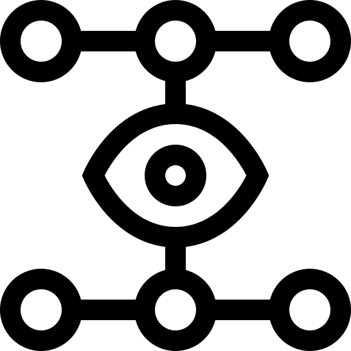 Network electronics view vision icon