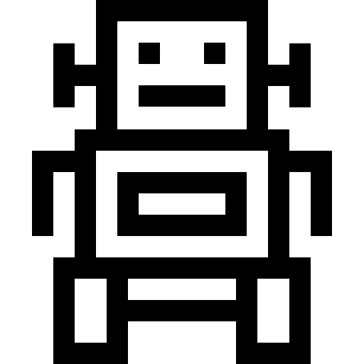 Robot technology electronics ai icon Robot technology electronics ai icon