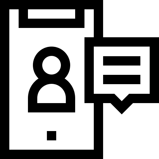 Smartphone communications electronics message icon Smartphone communications electronics message icon