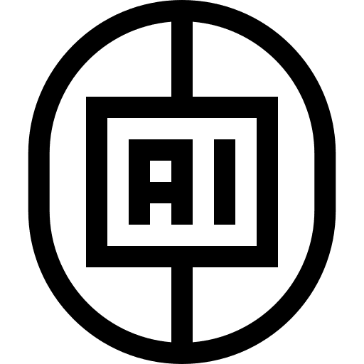 Artificial intelligence ai technology electronics icon Artificial intelligence ai technology electronics icon
