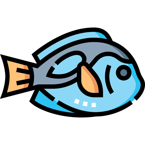 Blue tang fish animal animals sealife icon Blue tang fish animal animals sealife icon