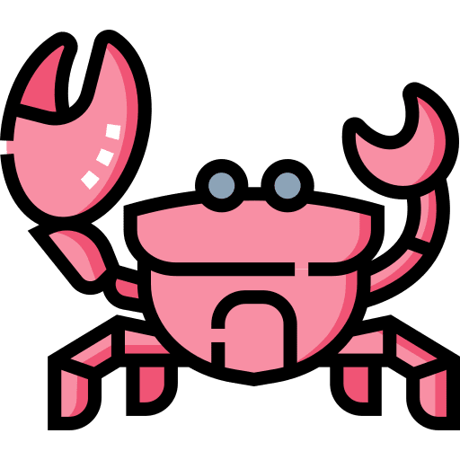 Crab summer summertime sea life icon Crab summer summertime sea life icon