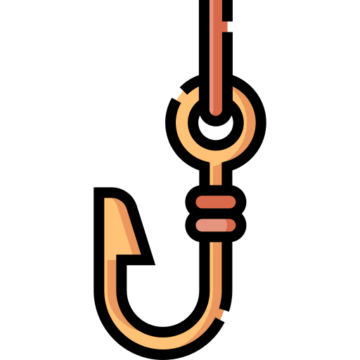 Fish hook hobbies and free time tool fish hook icon Fish hook hobbies and free time tool fish hook icon