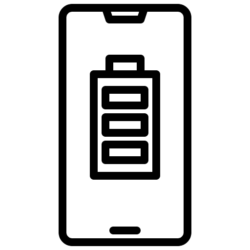 Battery phone cellphone battery level icon