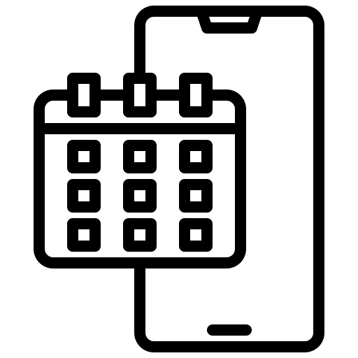 Calendar schedule calendar mobile icon