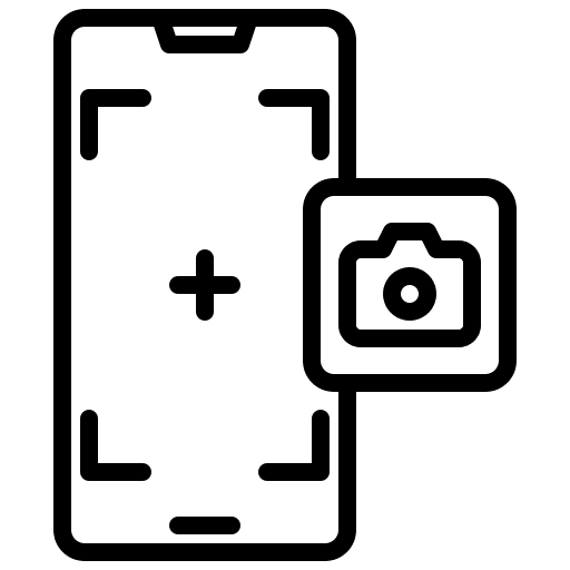 Camera interface user interface gallery icon