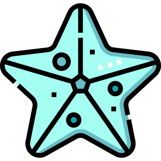 Starfish animals animal kingdom sea life icon Starfish animals animal kingdom sea life icon